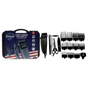 Ultimate Grooming Pro Clipper Kit - Black by Barbasol-20 Pc